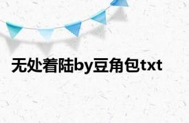 无处着陆by豆角包txt