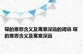 琛的意思含义及寓意深远的词语 琛的意思含义及寓意深远