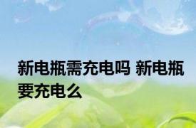 新电瓶需充电吗 新电瓶要充电么