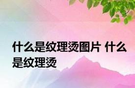 什么是纹理烫图片 什么是纹理烫