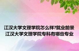 江汉大学文理学院怎么样?就业前景 江汉大学文理学院专科有哪些专业