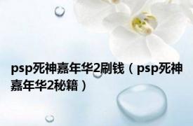 psp死神嘉年华2刷钱（psp死神嘉年华2秘籍）