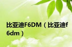 比亚迪F6DM（比亚迪f6dm）