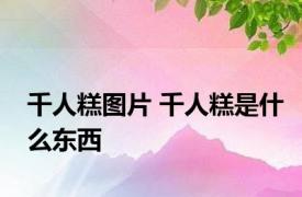 千人糕图片 千人糕是什么东西