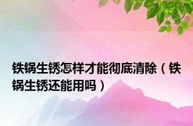 铁锅生锈怎样才能彻底清除（铁锅生锈还能用吗）