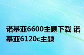 诺基亚6600主题下载 诺基亚6120c主题 