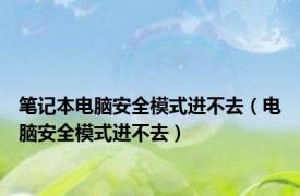 笔记本电脑安全模式进不去（电脑安全模式进不去）