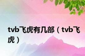 tvb飞虎有几部（tvb飞虎）