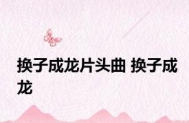 换子成龙片头曲 换子成龙 