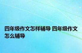 四年级作文怎样辅导 四年级作文怎么辅导