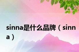 sinna是什么品牌（sinna）