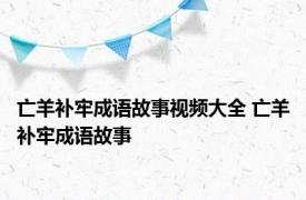 亡羊补牢成语故事视频大全 亡羊补牢成语故事