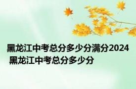 黑龙江中考总分多少分满分2024 黑龙江中考总分多少分