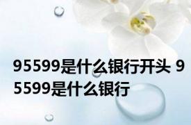 95599是什么银行开头 95599是什么银行