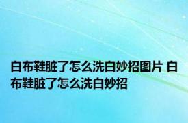 白布鞋脏了怎么洗白妙招图片 白布鞋脏了怎么洗白妙招