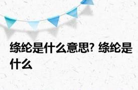 绦纶是什么意思? 绦纶是什么