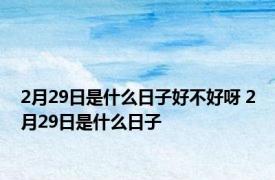 2月29日是什么日子好不好呀 2月29日是什么日子