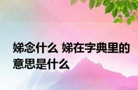 娣念什么 娣在字典里的意思是什么