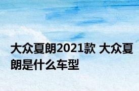 大众夏朗2021款 大众夏朗是什么车型