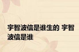 宇智波信是谁生的 宇智波信是谁