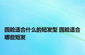 圆脸适合什么的短发型 圆脸适合哪些短发