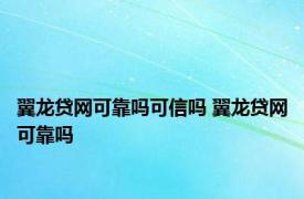 翼龙贷网可靠吗可信吗 翼龙贷网可靠吗