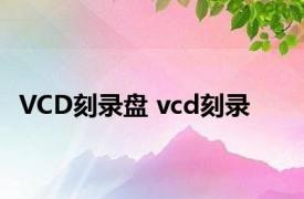 VCD刻录盘 vcd刻录 