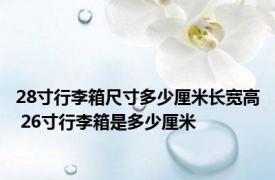 28寸行李箱尺寸多少厘米长宽高 26寸行李箱是多少厘米