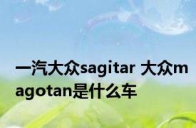 一汽大众sagitar 大众magotan是什么车