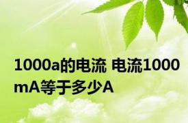 1000a的电流 电流1000mA等于多少A