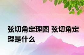 弦切角定理图 弦切角定理是什么