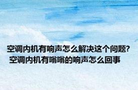 空调内机有响声怎么解决这个问题? 空调内机有嗡嗡的响声怎么回事