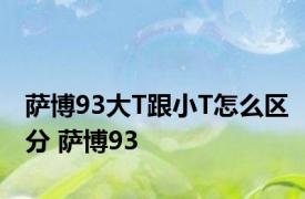 萨博93大T跟小T怎么区分 萨博93 