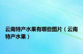 云南特产水果有哪些图片（云南特产水果）