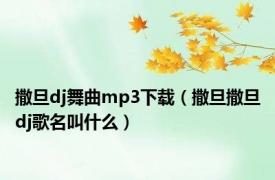 撒旦dj舞曲mp3下载（撒旦撒旦dj歌名叫什么）