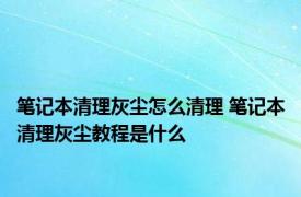 笔记本清理灰尘怎么清理 笔记本清理灰尘教程是什么