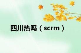 四川热吗（scrm）