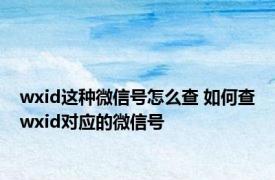 wxid这种微信号怎么查 如何查wxid对应的微信号