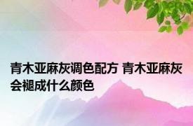 青木亚麻灰调色配方 青木亚麻灰会褪成什么颜色