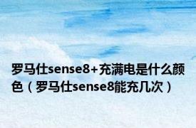 罗马仕sense8+充满电是什么颜色（罗马仕sense8能充几次）