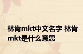 林肯mkt中文名字 林肯mkt是什么意思