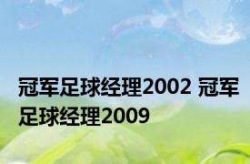 冠军足球经理2002 冠军足球经理2009 