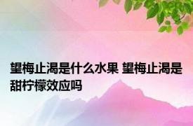 望梅止渴是什么水果 望梅止渴是甜柠檬效应吗