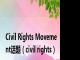 Civil Rights Movement话题（civil rights）