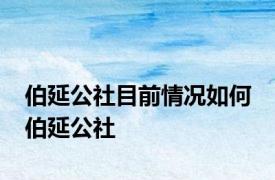 伯延公社目前情况如何 伯延公社 