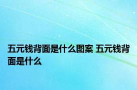 五元钱背面是什么图案 五元钱背面是什么