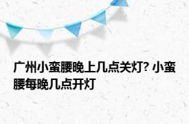 广州小蛮腰晚上几点关灯? 小蛮腰每晚几点开灯