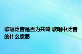 歌唱泛音是否为共鸣 歌唱中泛音的什么意思