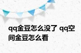 qq金豆怎么没了 qq空间金豆怎么看