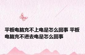 平板电脑充不上电是怎么回事 平板电脑充不进去电是怎么回事